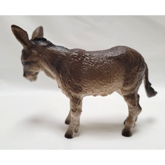 Vintage Schleich 1989 Handcrafted Realistic Resin Donkey Figurine Toy 13212 - Picture 3 of 7